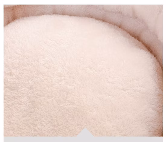 ペット製品カスタム鎮静折りたたみソフトラウンドドーナツノンスリップポリファイバーフェイクファー居心地の良いペット猫犬ベッド